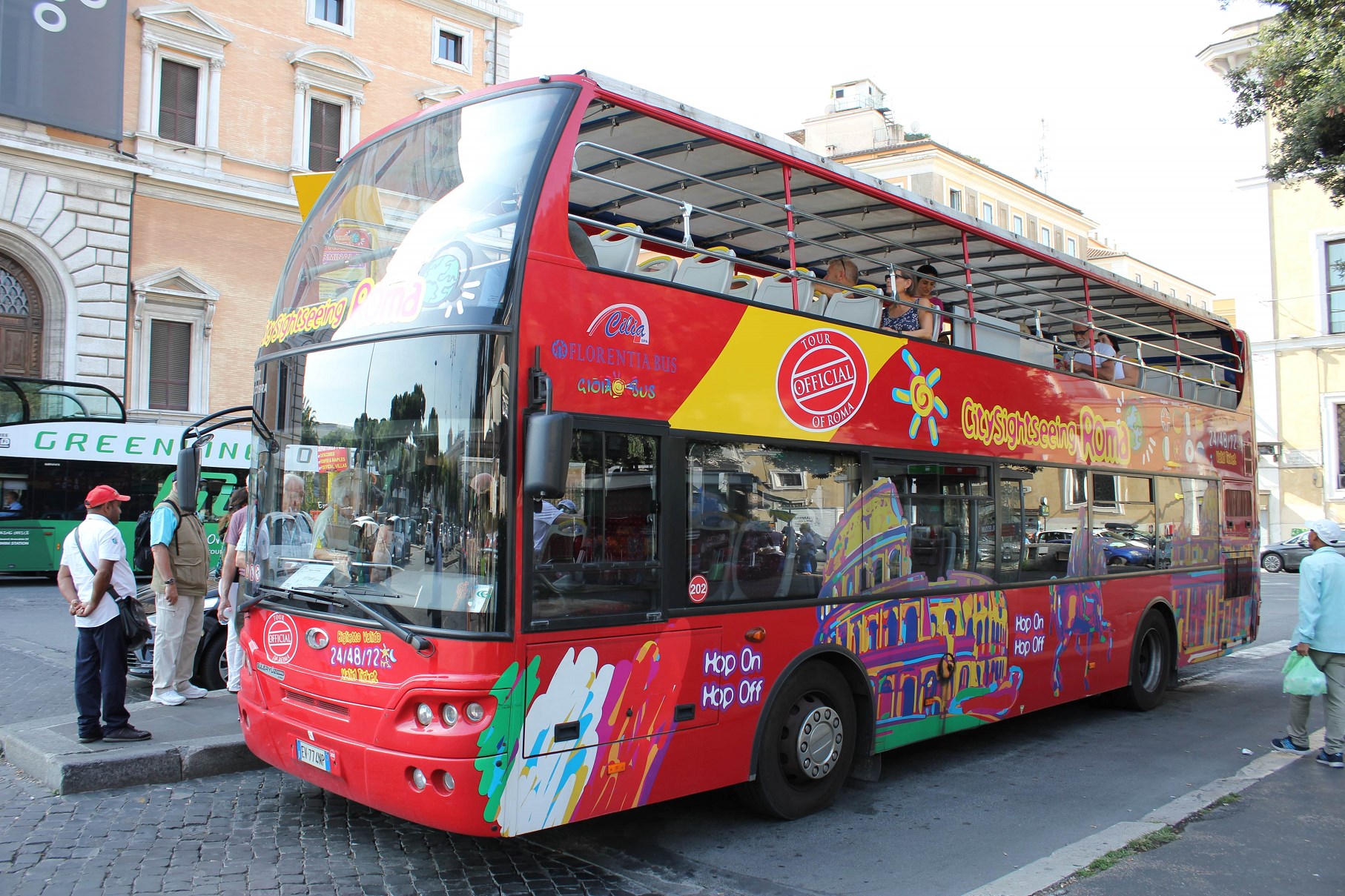 bus from vatican to fiumicino airport hop on hop off bus rome