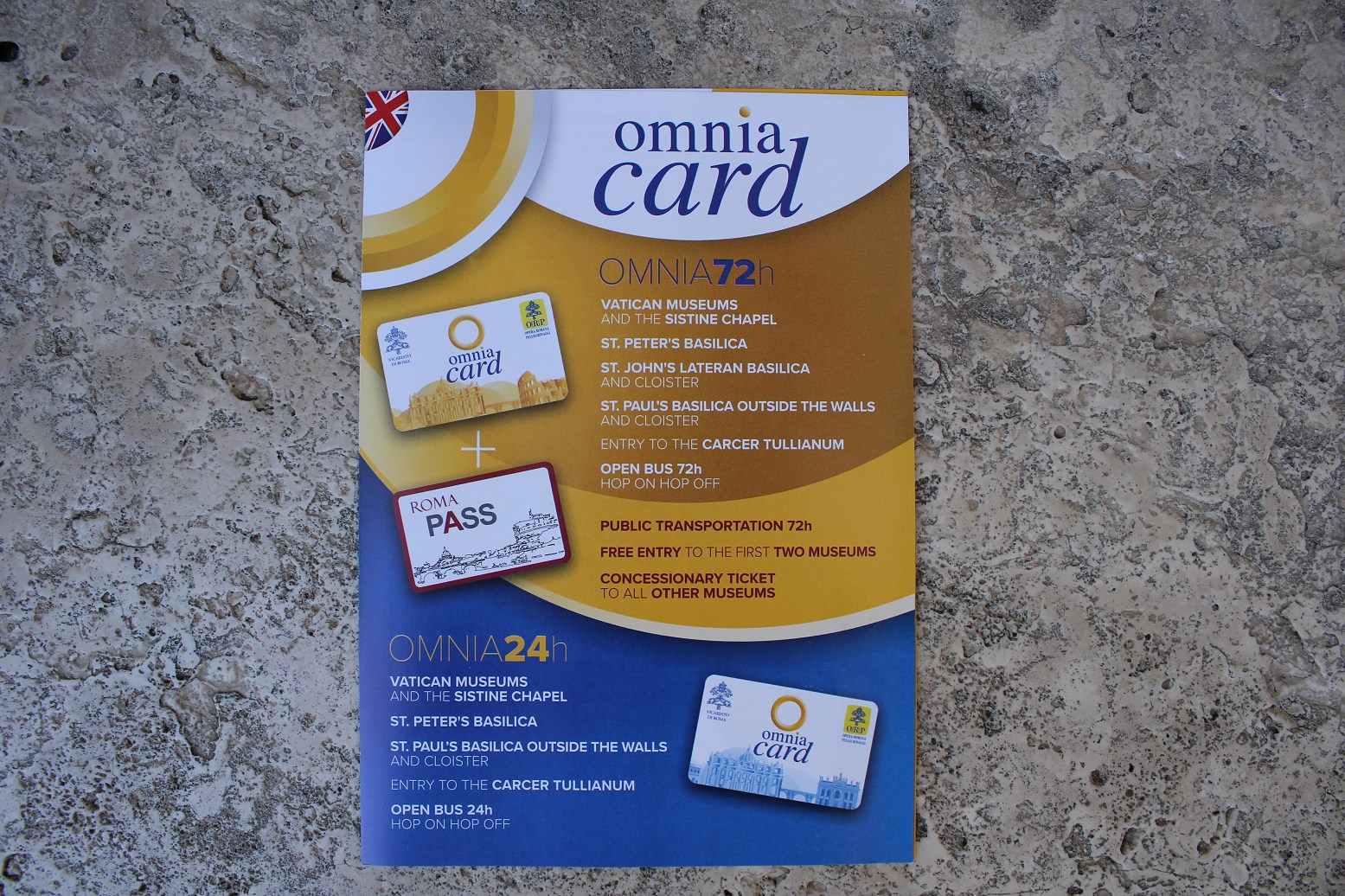 sistine chapel tickets omnia card