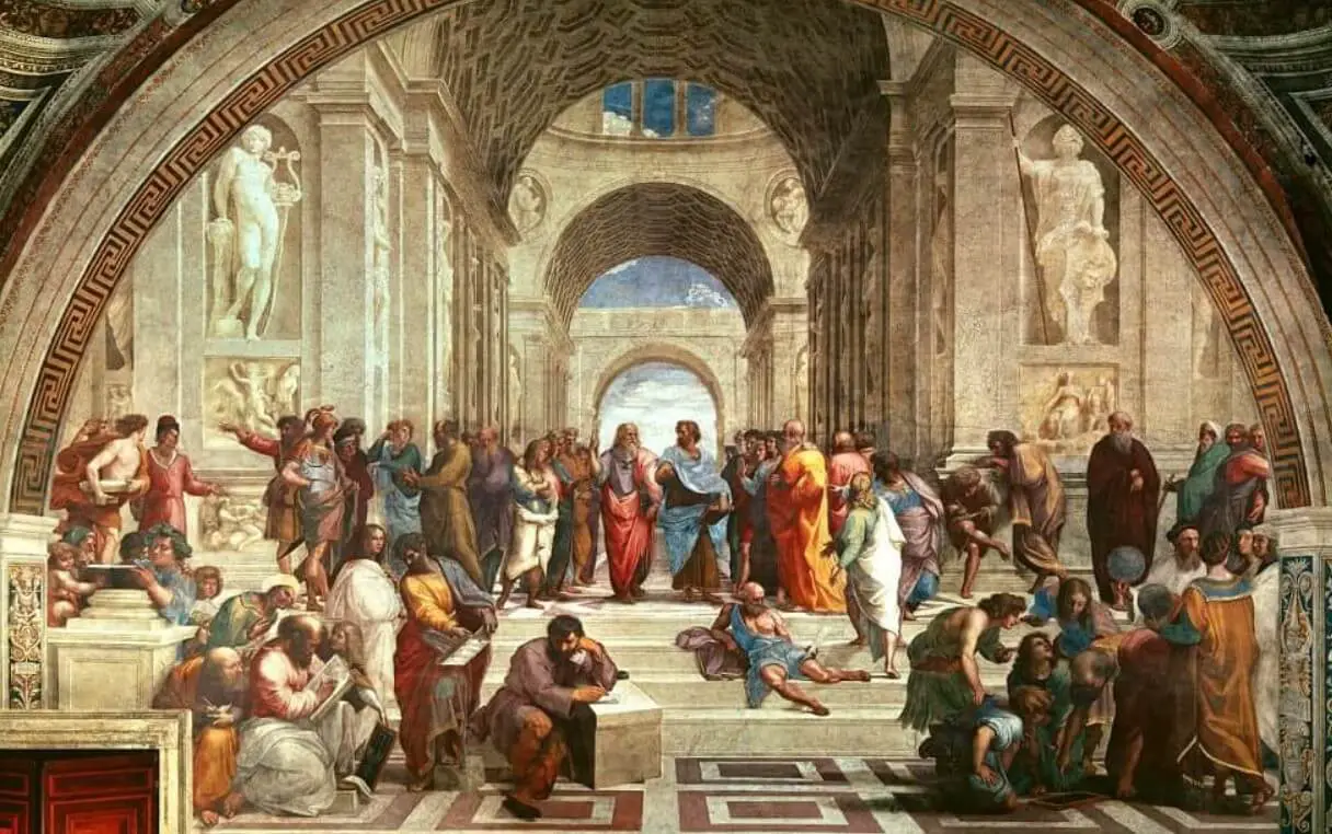 The school of Athens painting