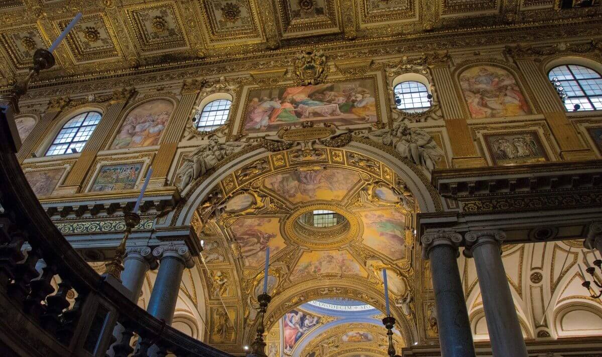Basilica interior in Rome