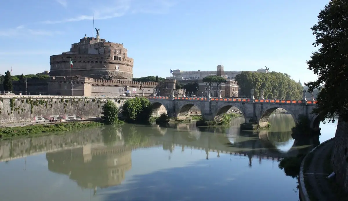 Roman Tiber River bridge