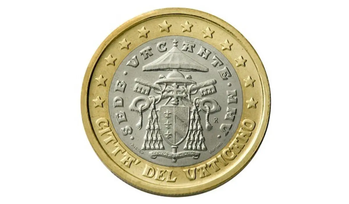 Vatican coin symbol