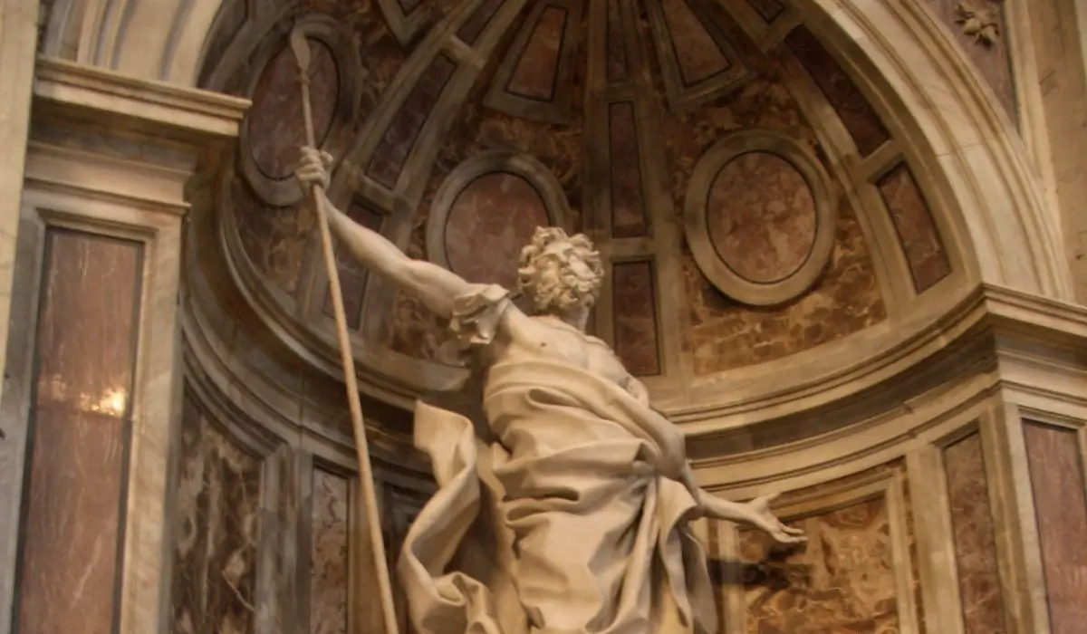 Longinus statue in St Peters Basilica in Rome